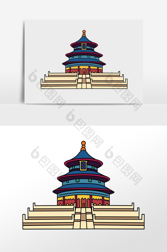 景点建筑北京故宫插画图片图片