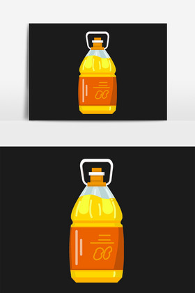 大桶子食用油花生油插画