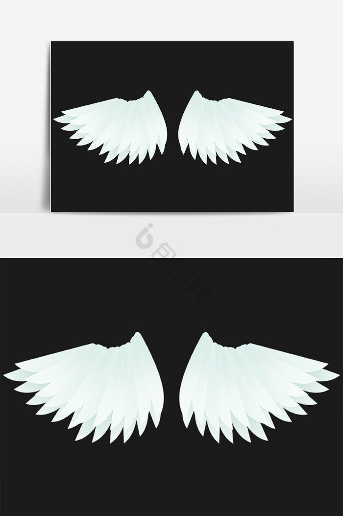 翅膀羽翼插画图片