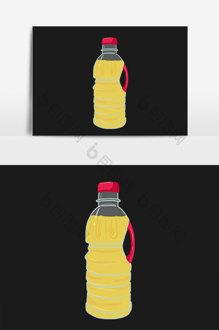 食用油花生油插画