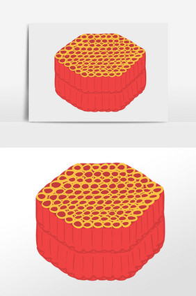 新年墩子炮炮竹插画