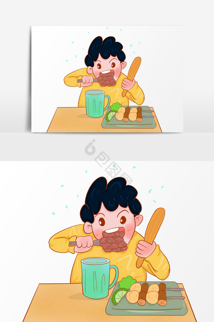 吃货指南图片-包图网