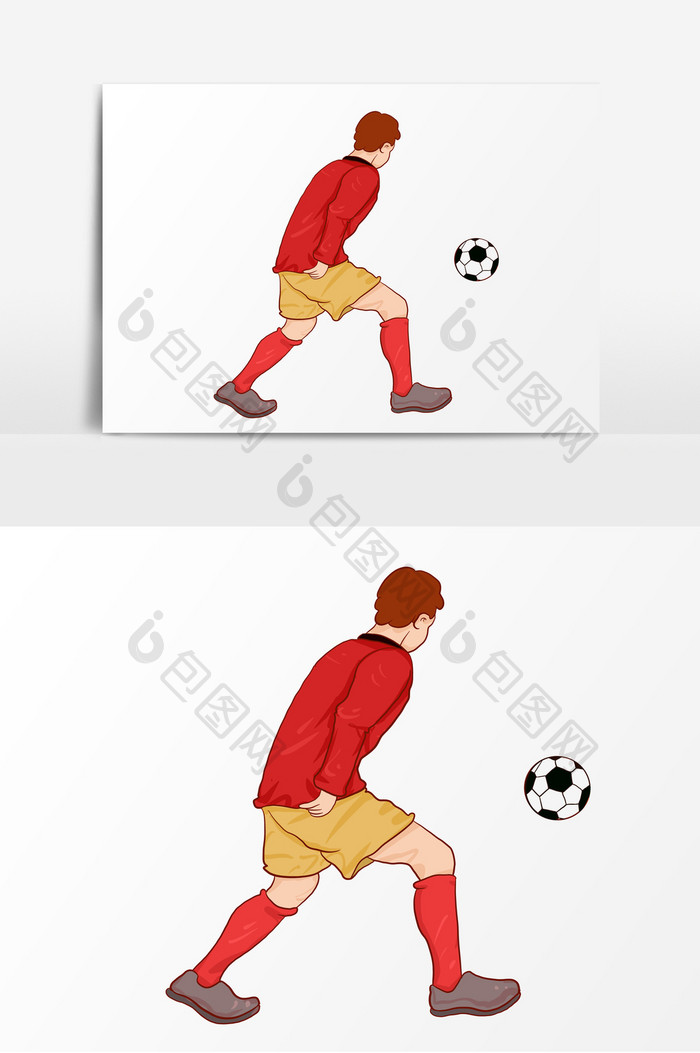 足球体育漫画元素