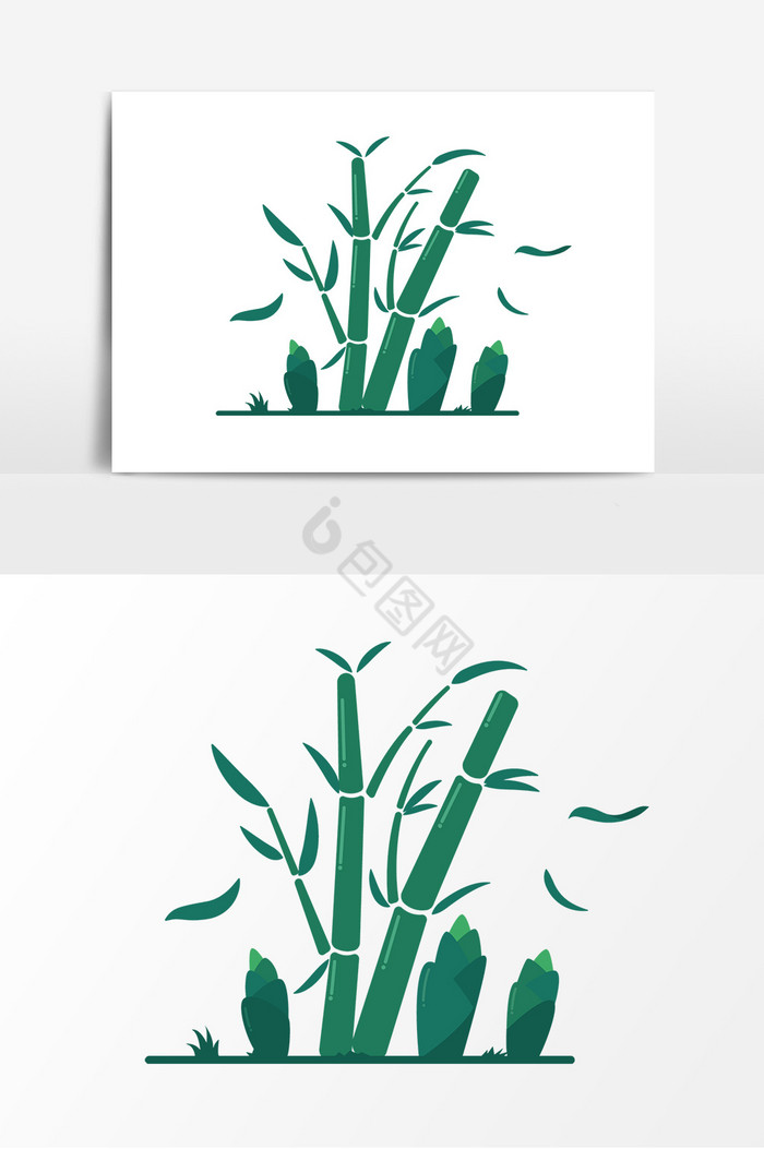 春季竹子图片