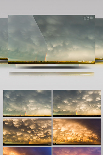 天空中笼罩的乌云图片