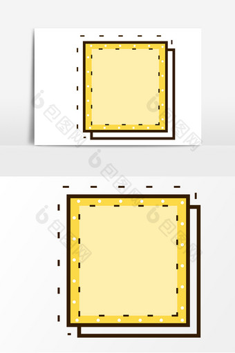 卡通边框对话框元素素材图片