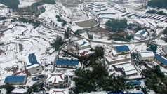 大气南方乡村雪景