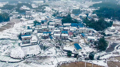 大气南方乡村雪景