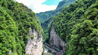 风景 大自然天然大峡谷自然风光