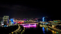 广西柳州柳江大桥夜景
