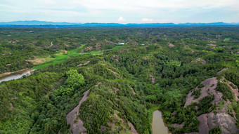 丹霞地貌山川丘陵