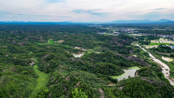 丹霞地貌山川丘陵