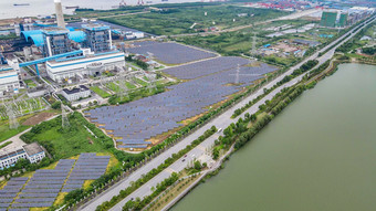 工业生产工厂太阳能新能源