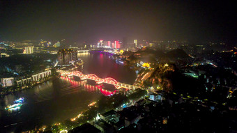 广西柳州柳江文惠桥夜景