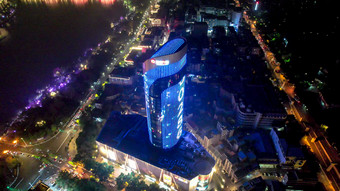 广西柳州银泰城商业广场夜景