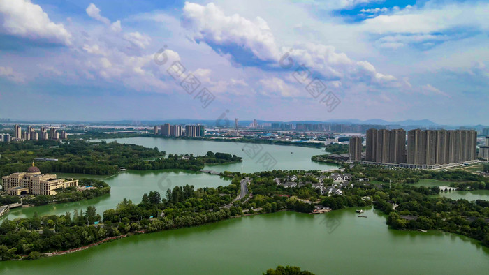 湖北黄冈遗爱湖公园景区