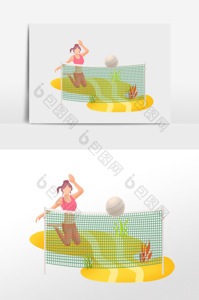 沙滩排球运动健身少女图片图片