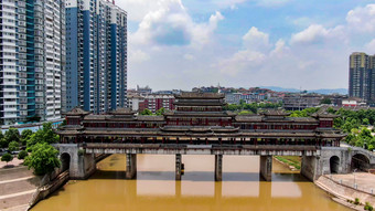 湖南麻阳<strong>苗族</strong>风雨桥特色建筑