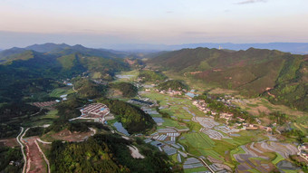 山川丘陵乡村田园农田农业种植