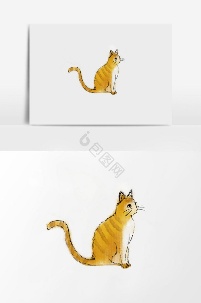 小猫咪插画图片