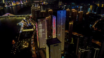 湖南长沙河西金融城夜景