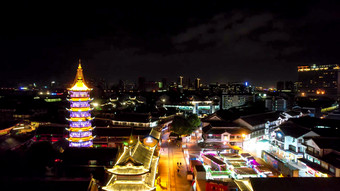 江苏无锡城市夜景灯光