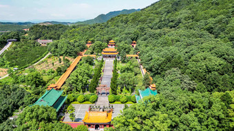 旅游景区湖南常德夹山森林公园闯王陵夹山寺