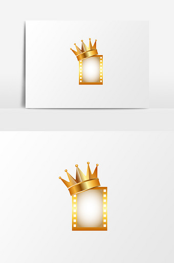 金色奥斯卡电影颁奖皇冠首映大片元素图片下载