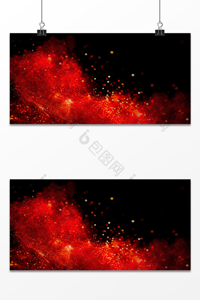 红色大气粒子抽象破坏纹理材质背景图