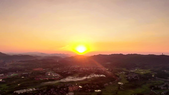 山川日落晚霞夕阳