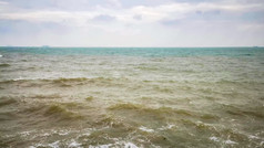 波涛汹涌大海海浪浪花