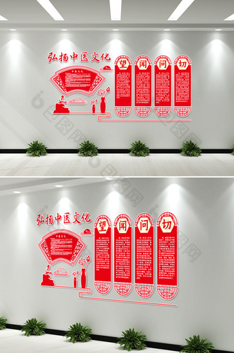 微立体中国风中医文化墙图片