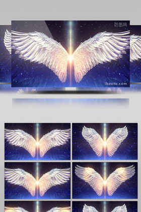 炫光唯美天使翅膀led背景视频