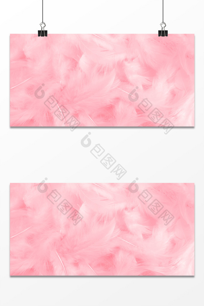 粉色羽毛温馨浪漫质感纹理女神节背景