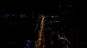 长沙城市夜景交通湖南