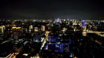 浙江杭州城市夜景