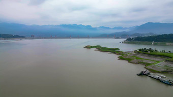 自然风景湖北三峡清晨迷雾云雾