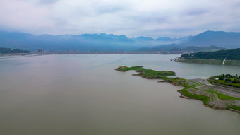 自然风景湖北三峡清晨迷雾云雾