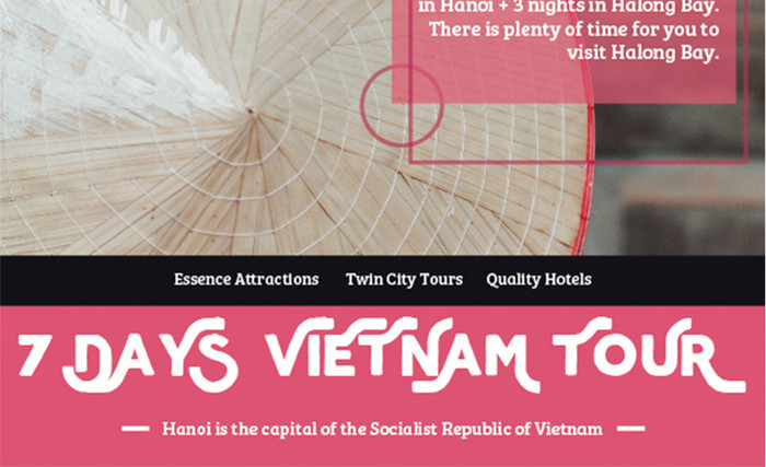 越南式旅游宣传单