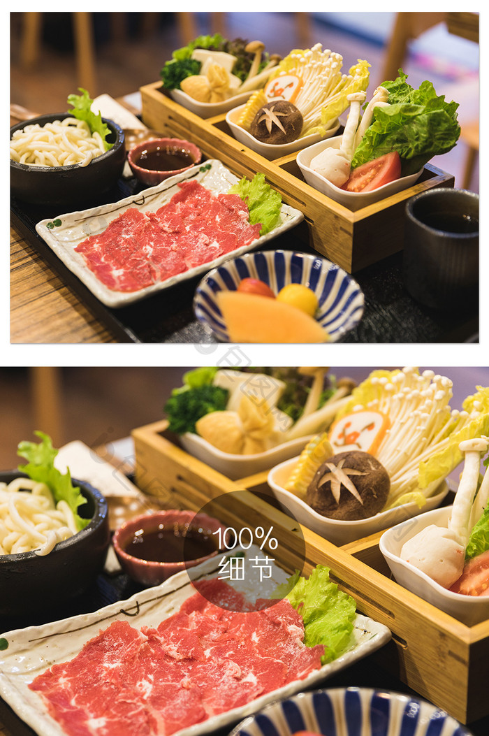 寿喜锅日料美食摄影图片