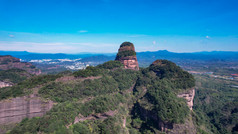 广东丹霞山5A景区丹霞地貌航拍