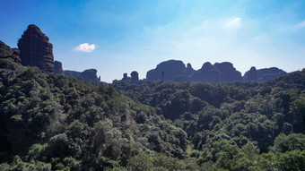 广东<strong>丹霞</strong>山5A景区<strong>丹霞</strong>地貌航拍