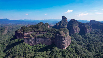 广东<strong>丹霞</strong>山5A景区<strong>丹霞地貌</strong>航拍