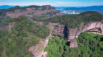 广东<strong>丹霞</strong>山5A景区<strong>丹霞地貌</strong>航拍