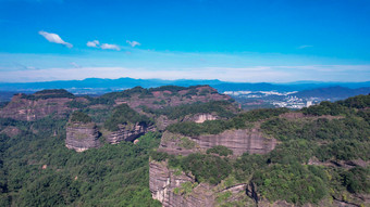 广东<strong>丹霞</strong>山5A景区<strong>丹霞地貌</strong>航拍