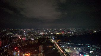 广东东莞城市<strong>夜景</strong>灯光<strong>高楼</strong>建筑航拍