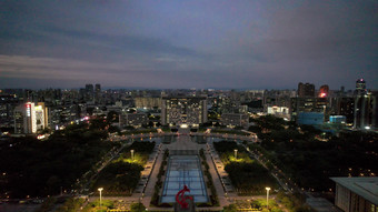 广东东莞城市<strong>夜景</strong>灯光<strong>高楼</strong>建筑航拍