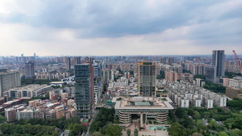 广东佛山城市建设千灯湖CBD航拍