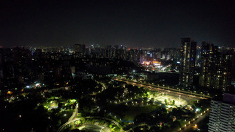 广东<strong>佛山城市</strong>夜景航拍