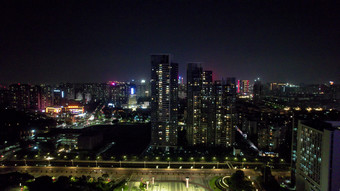 广东<strong>佛山城市</strong>夜景航拍